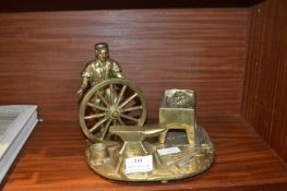 Brass Figure of a Blacksmith