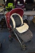 *Silver Cross Stroller (Grey & Burgundy)