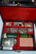 Jewellery Box of Celtic Design Costume Jewellery