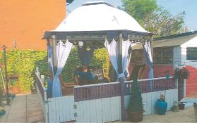 Metal Garden Pergola - Frame Only