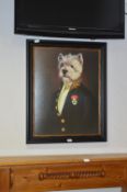 Framed Print of a Westie in Uniform