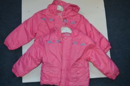 *Two Girls Baby Sea Winter Jackets (Pink) Size: 6-