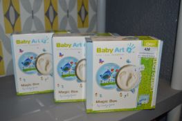 *Three Baby Art Magic Boxes (Blue)
