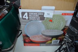 *Stoneware Serving Bowls 4pc