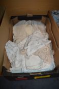 Box of Linen, Place Mats, etc.