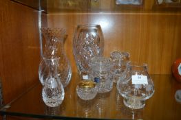 Cut Glass Vases, Jars, etc.