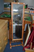 Pine Framed Cheval Mirror
