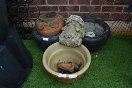 Three Garden Planters, etc.