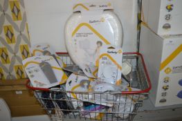 *Basket Containing Various Safety First Items; Saf