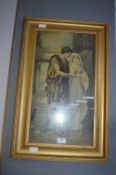 Gilt Framed Pint - Classical Scene
