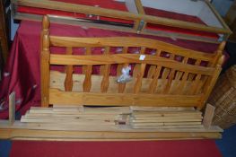 Pine Double Bed Frame (No Mattress)