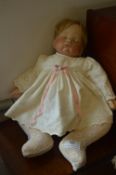 Bisque Head Sleeping Baby Doll