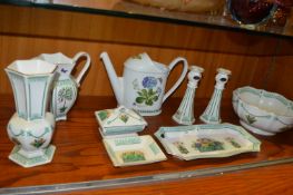 Portmeirion Watering Can and Aynsley Bowl, Dishes,