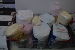 *Basket of Baby Blankets and Cot Bed Pillows