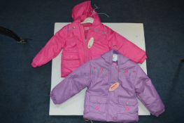 *Two Girls Baby Sea Winter Jackets (1x Pink, 1x Pu