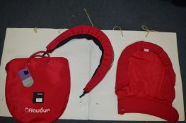 *iCandy Strawberry Carrycot Hood and Apron