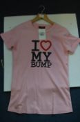 *Single I Love My Bump Pink T-shirt Size; Small-Me