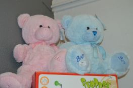 *Pair of Dandelion Pink and Blue Teddy Bears