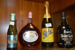 Four Bottles of Assorted Alcohol Including Babycham, Rose, Tawny Port, etc.