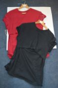 *Two Emma Jane Maternity Tops Black and Red Size;