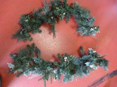 Two Lengths of Christmas Garland