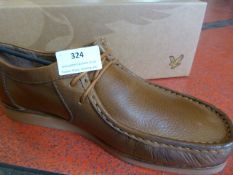 *Lyle & Scott Tan Leather Shoes Size: 7