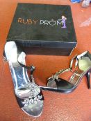 *Six Pairs of Ruby Prom Heidi Black Prom Shoes (M