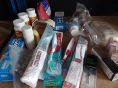 *Job Lot of Toiletries Including Toothbrushes, Toothpaste, Vitamin B12, etc.