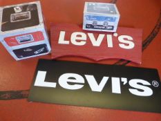 *Two Display Boxes and Two Levi's Signs
