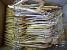 *Box of Child Size Wooden Coat Hangers