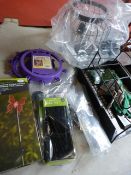 *Garden Accessories Including Gloves, Bird Feeder,