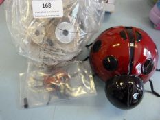 *Two Novelty Ladybirds and a Battery Operated Owl