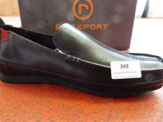 *Rockport Black Leather Shoes Size: 6.5