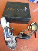 *Six Pairs of Ruby Prom Heidi Black Prom Shoes (M