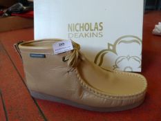 *Nicholas Deakin Beige Leather Boots Size: 11