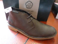 *Nicholas Deakin Brown Oxley Leather Boots Size: 7