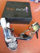 *Six Pairs of Ruby Prom Heidi Black Prom Shoes (M