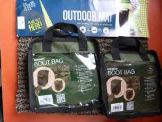 *Outdoor Mat and Two Boot Bags