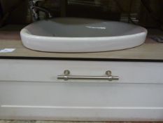 *Contemporary Sink Unit with Drawer and Chrome Tap