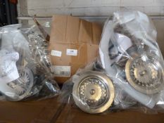 *Three Pyramis Sink Valves with Overflow Connector