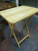 *Folding Wooden Picnic/Side Table