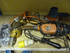 Sander, Drills, Soldering Iron and Goggles
