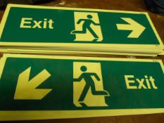 *Six D/L/D Fire Exit Signs and 39 Fire Exit Signs