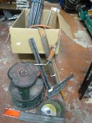 Mixed Lot of Set Squares, Grinding Discs, Stool, D