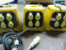 Three 110V Uplighter Bases