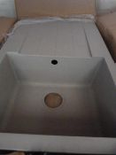 *Helio 1.0 Concrete Gray Sink with Waste Overflow