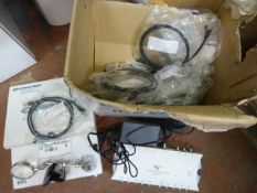 *Box of Black Patch Leads, Triax Distribution Unit