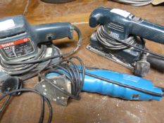 Three Electric Sanders