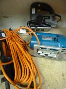 Handi Power Jigsaw, Black & Decker Jigsaw and an E