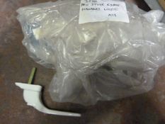 *Thirteen White Lockable Door Handles with Keys